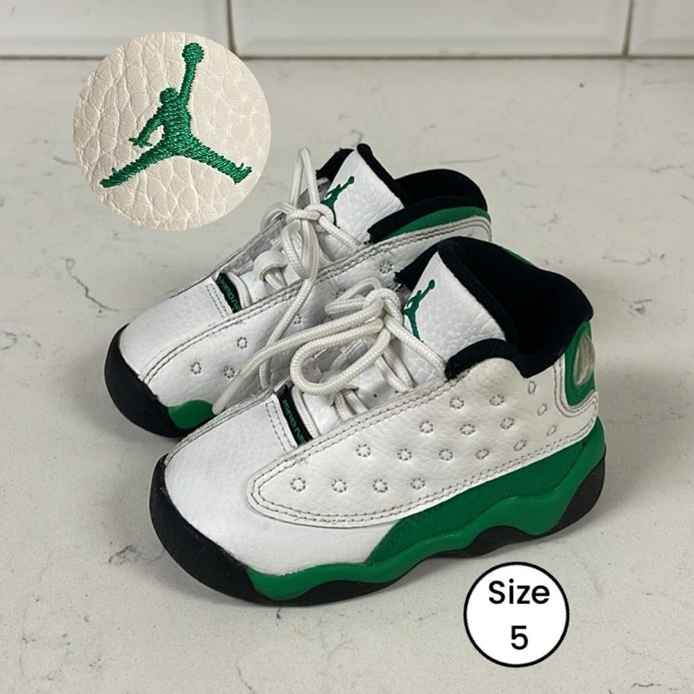 Nike Air Jordan 13 Retro baby  414581-113 Sneaker Lucky Green Jordan’s Size 5C